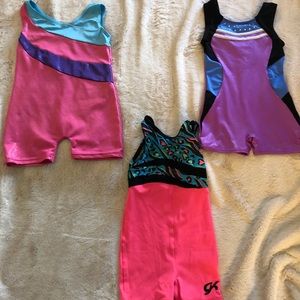 Bundle of girls gymnastics leotards
